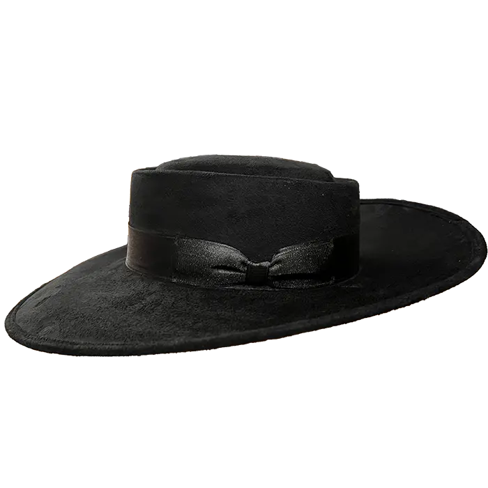 Whittier Zoot Suit Tando Hat - Black 1