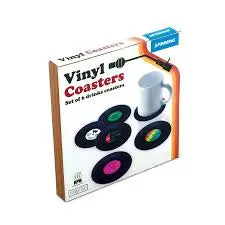 Vinyl Coasters -Set Of 6 1