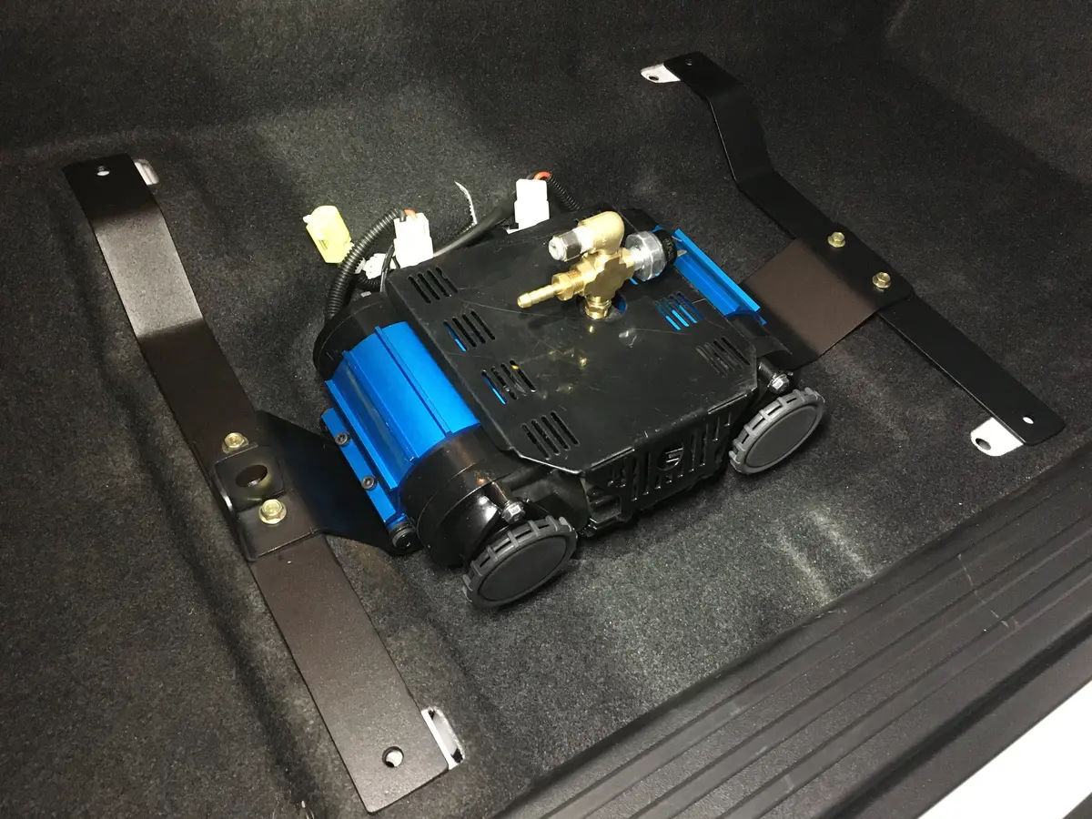 Seriously Suzi Under-Seat Air Compressor Mounting Bracket (Jimny Models 2018-Current Xl 5-Door, Glx & Lite 3-Door) 1