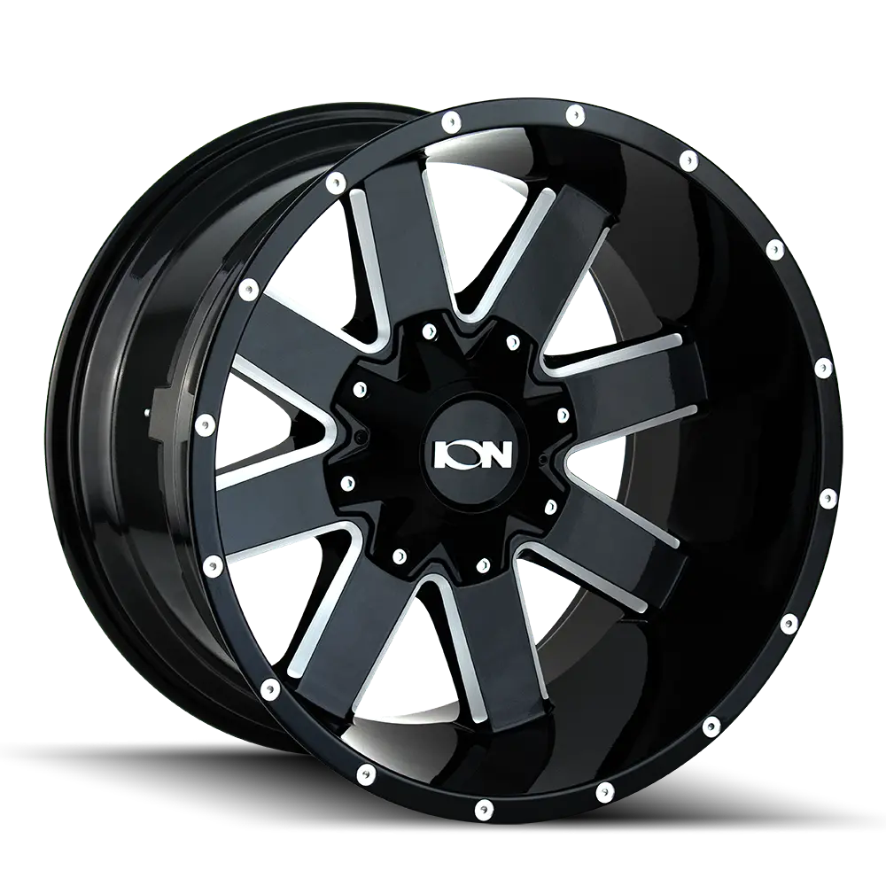 Ion 141 Gloss Black Milled 17X9 5-127/5-139.7 -12Mm 87Mm 1