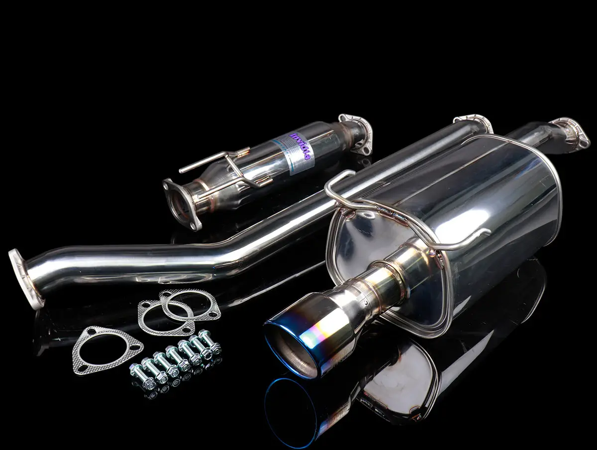Invidia Q300 Cat-Back Exhaust System W/ Ti Burnt Tips - 02-06 Rsx Type-S 1