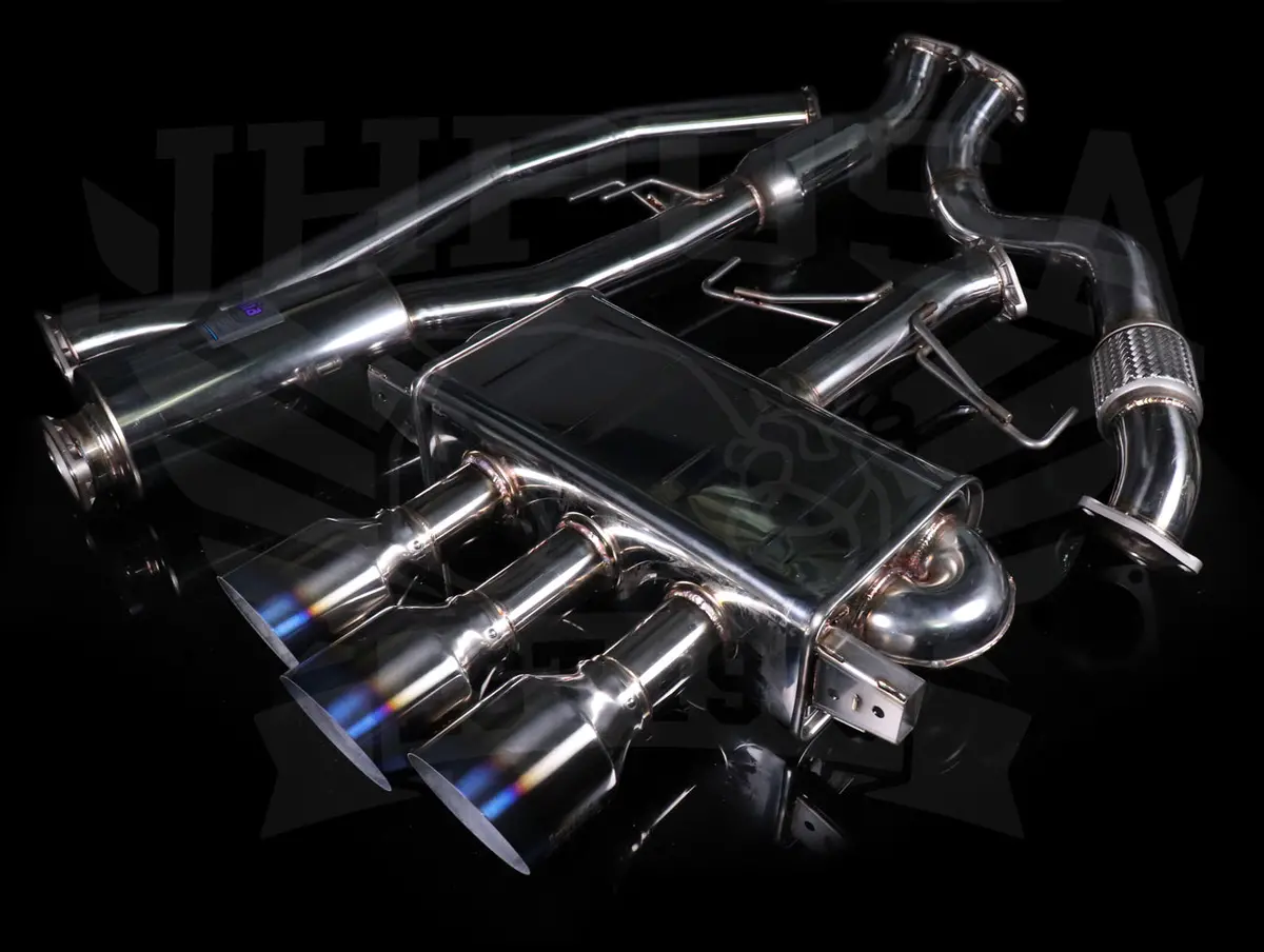 Invidia Gemini Q300 Cat-Back Exhaust W/Ti Burnt Tips - 2017-21 Civic Type-R 1