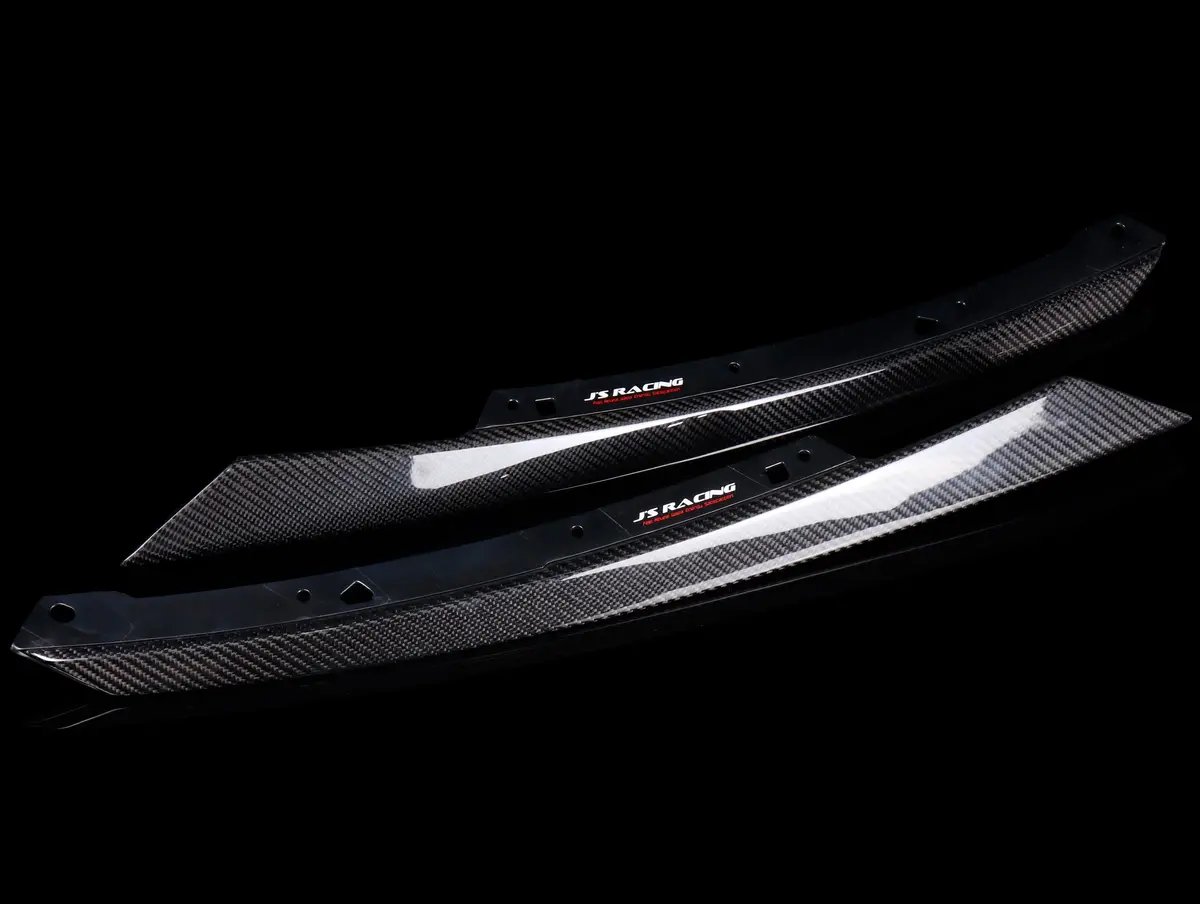 J's Racing Carbon Fiber Grill Extensions - 17-21 Civic Type R Fk8 1