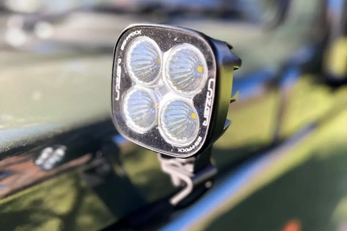 Alu-Cab Bonnet Light Brackets (Jimny Models 2018-Current Xl 5-Door, Glx & Lite 3-Door) 1