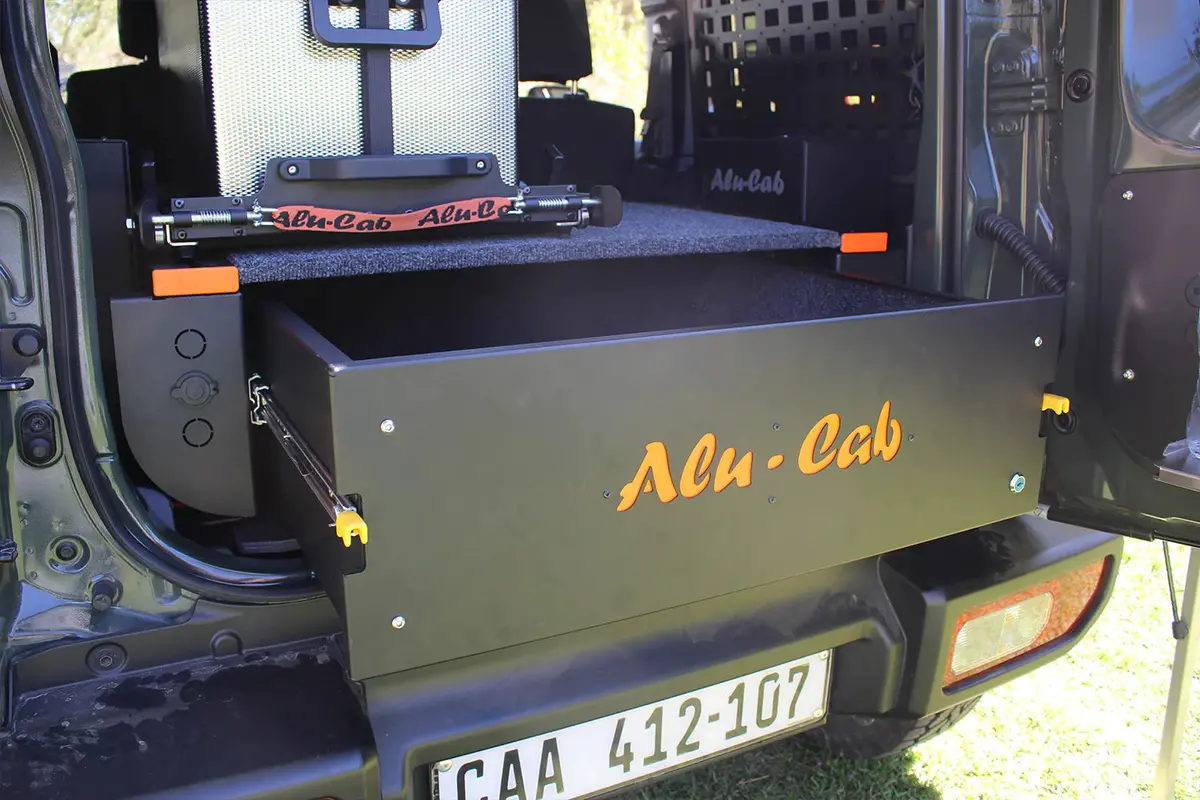 Alu-Cab Drawer System & Mount Bundle (Jimny Models 2018-Current Glx & Lite 3-Door) 1