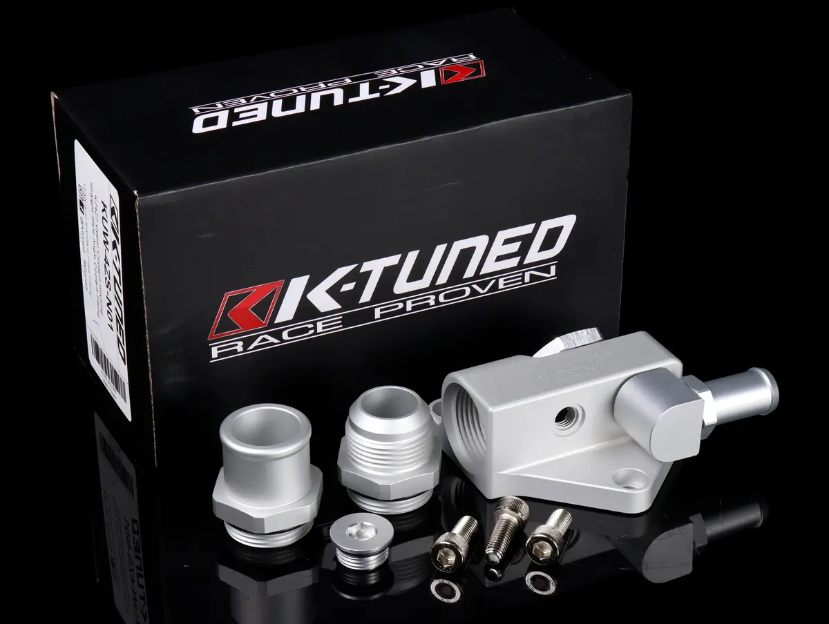 K-Tuned K24z Upper Coolant Housing W/O Filler Neck (Straight Inlet) - Includes Hose End And 16An 1