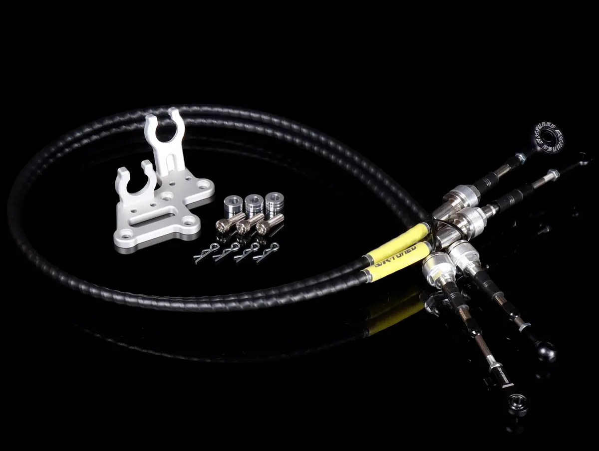 K-Tuned Race Shifter Cables W/ Billet Trans Bracket - Rsx Transmission 1