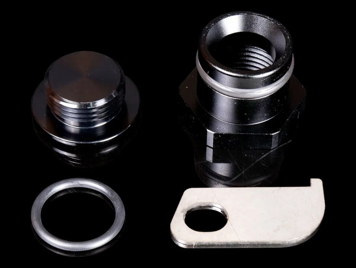 K-Tuned V2 K-Series Thermostat Housing Plug & Bracket 1