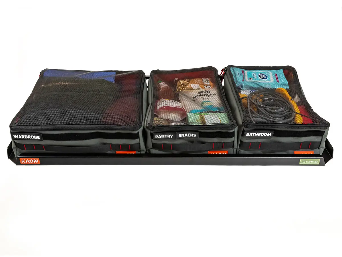 Kaon Shelf Sorter Storage Bags Bundle (Jimny Models 2018-Current Xl 5-Door, Glx & Lite 3-Door) 1