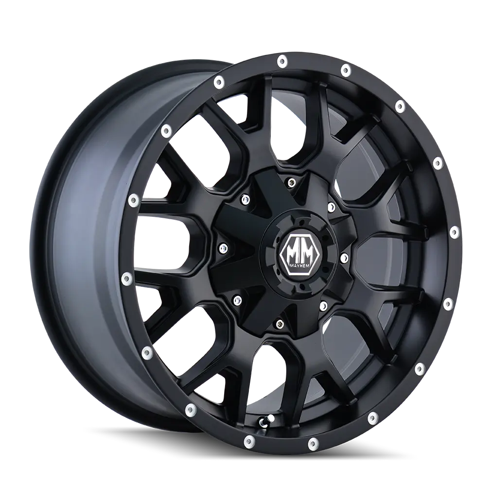 Mayhem Warrior 8015 Matte Black 17X9 5-127/5-139.7 -12Mm 87Mm 1