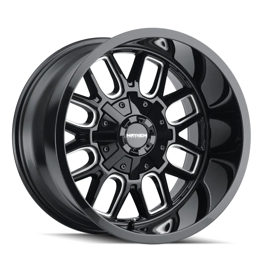 Mayhem Cogent 8107 Gloss Black Milled 20X9 5-127/5-135 0Mm 87Mm 1