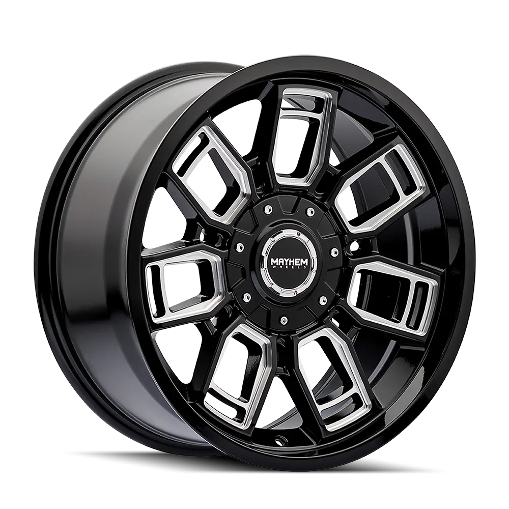 Mayhem Ordinance 8118 Gloss Black Milled 20X9 5-127/5-139.7 0Mm 87.1Mm 1