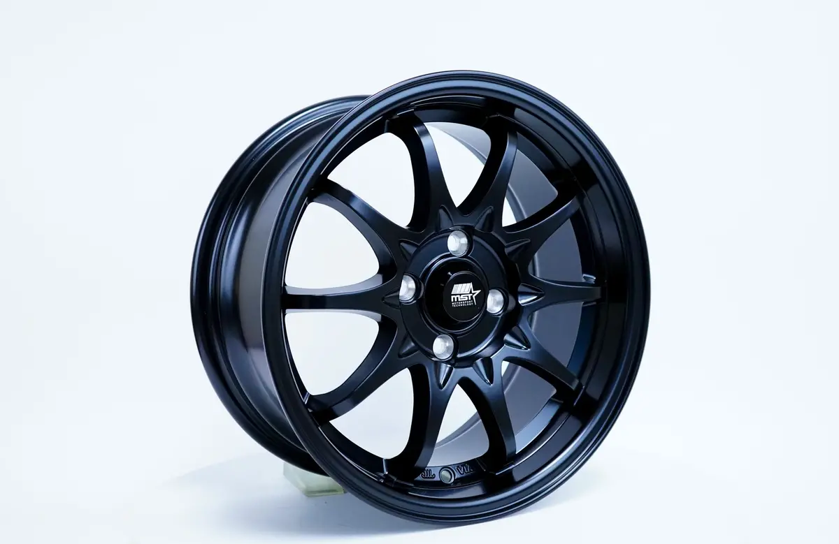 Mt04 - Matte Black - 15X7.0 4X100 Offset +35 2