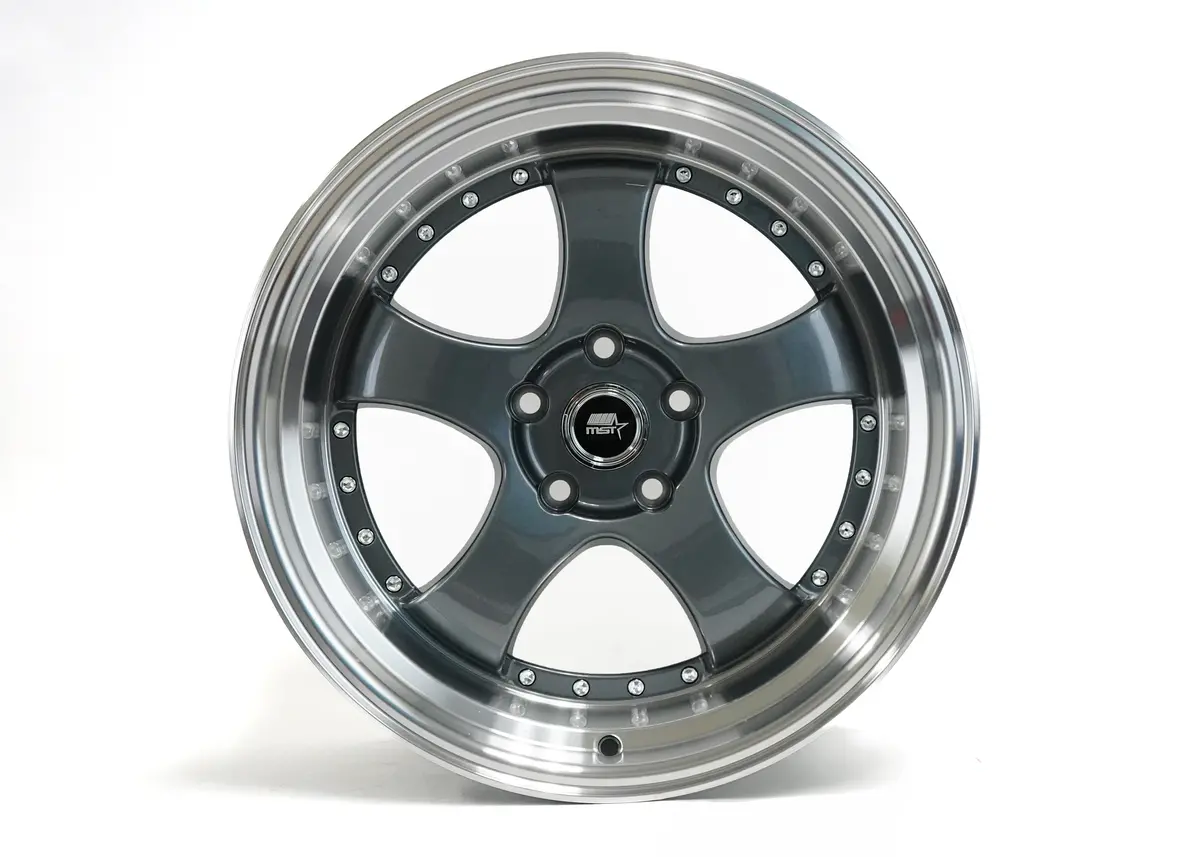 Mt07 - Gunmetal W/Machined Lip - 18X9.5 5X114.3 Offset +20 1