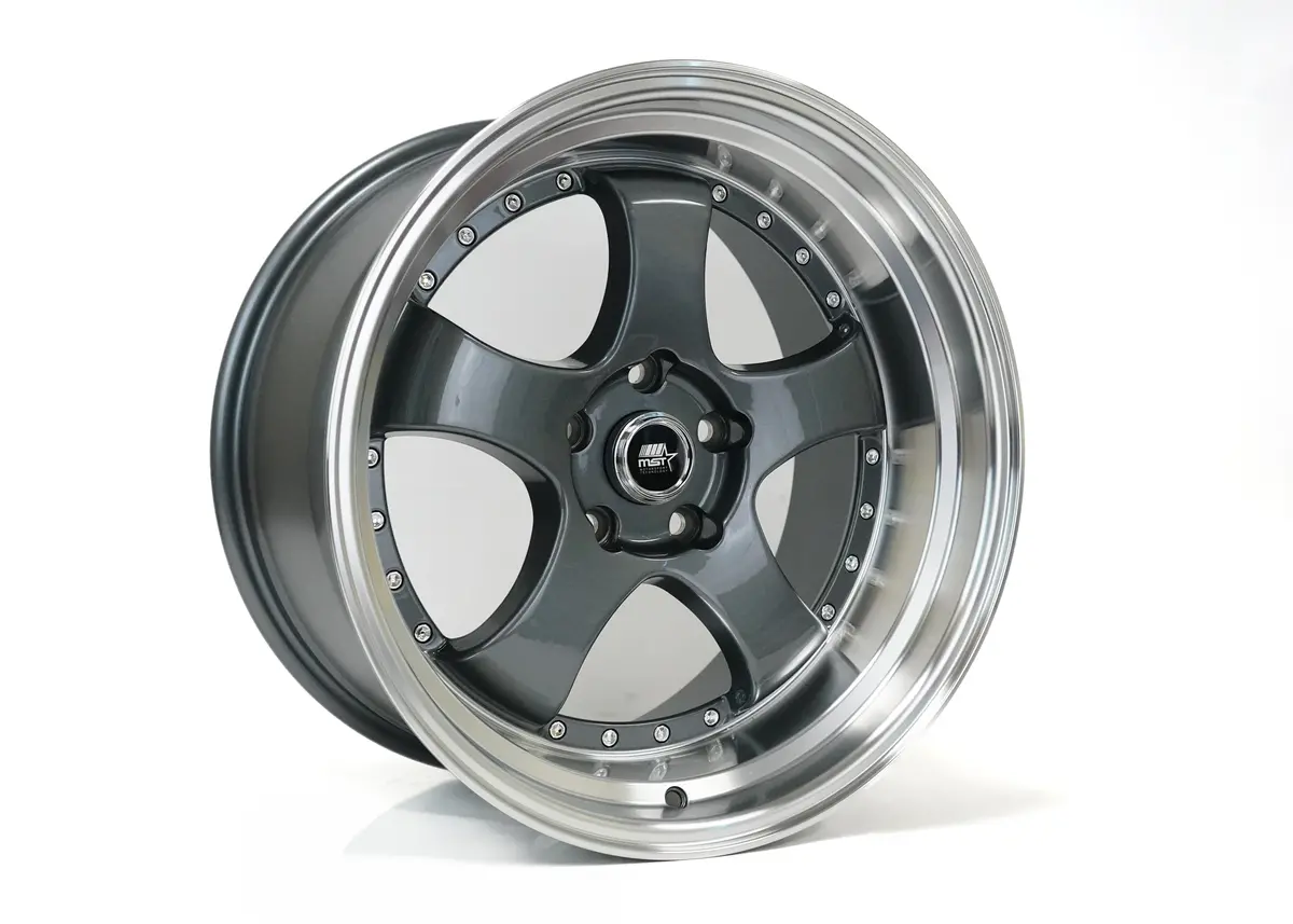 Mt07 - Gunmetal W/Machined Lip - 18X9.5 5X114.3 Offset +20 2