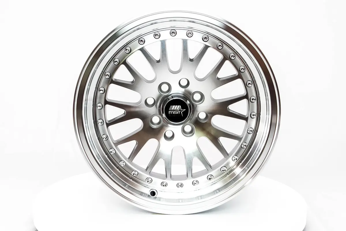 Mt10 - Silver W/Machined Face - 15X8.0 4X100/4X114.3 Offset +25 1