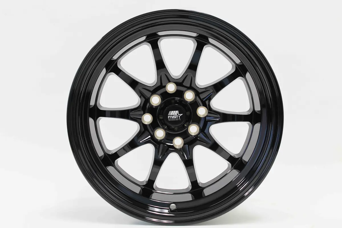 Mt11 - Glossy Black - 15X8.0 4X100/4X114.3 Offset +0 1
