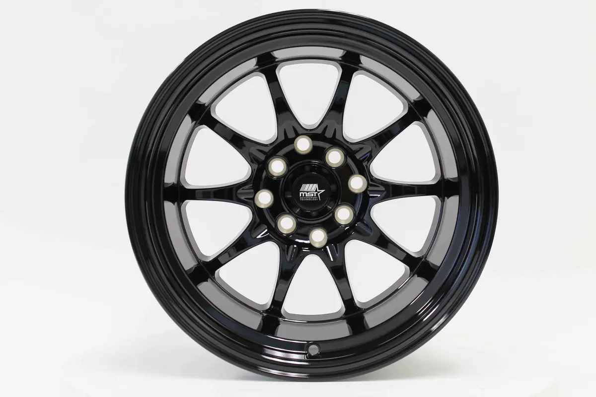 Mt11 - Glossy Black - 15X9.0 4X100/4X114.3 Offset +0 1