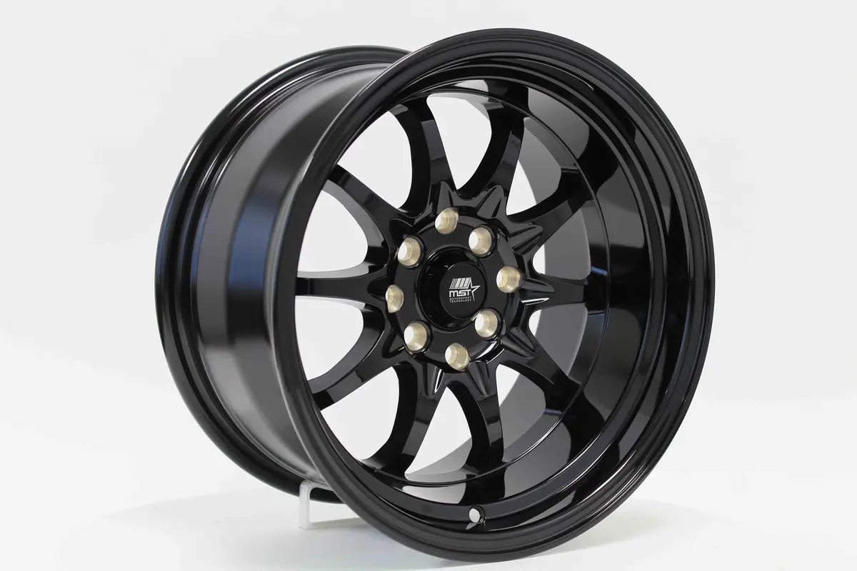 Mt11 - Glossy Black - 15X8.0 4X100/4X114.3 Offset +0 2