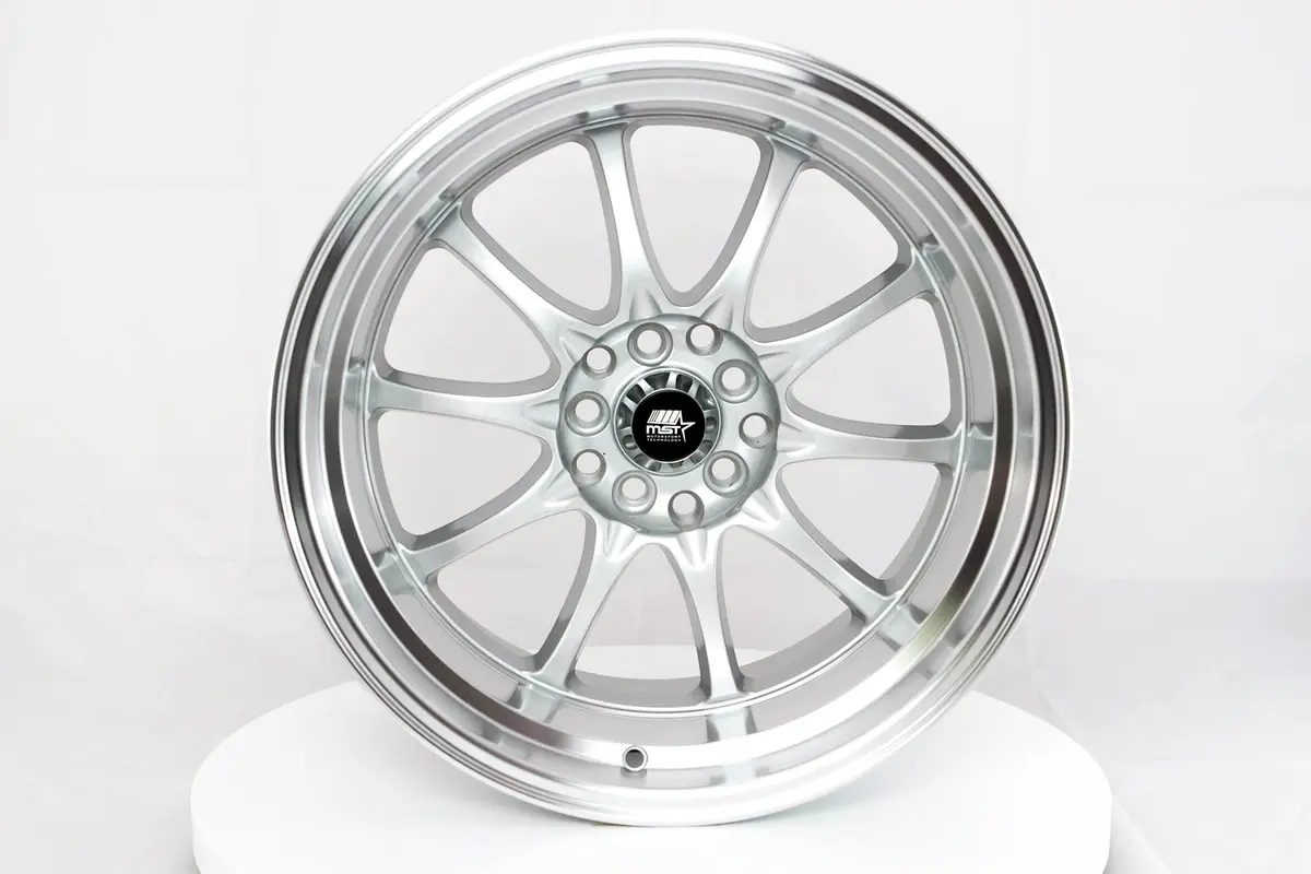 Mt11 - Silver W/Machined Lip - 17X9.0 5X100/5X114.3 Offset +20 1