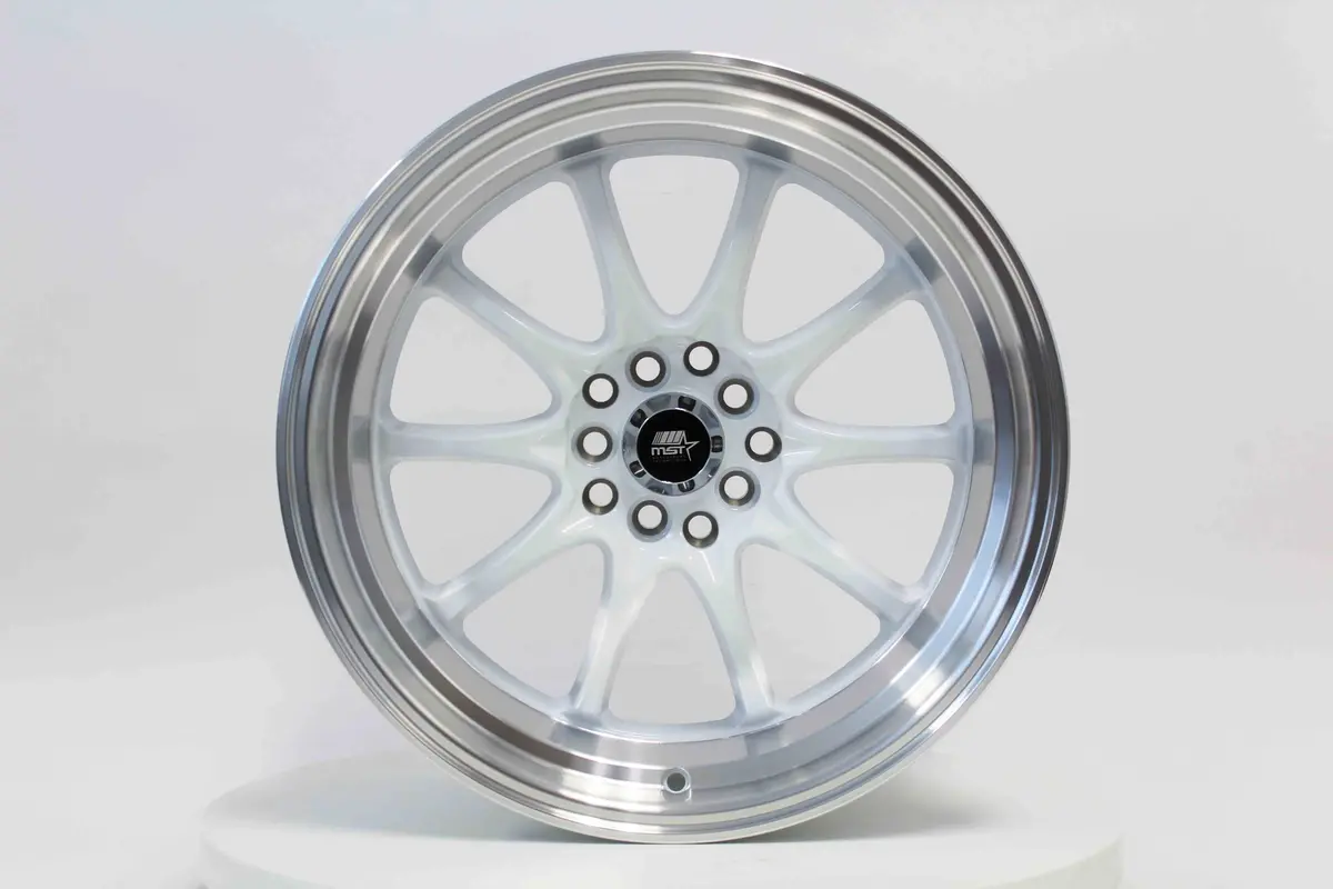 Mt11 - White W/Machined Lip - 17X9.0 5X100/5X114.3 Offset +20 1