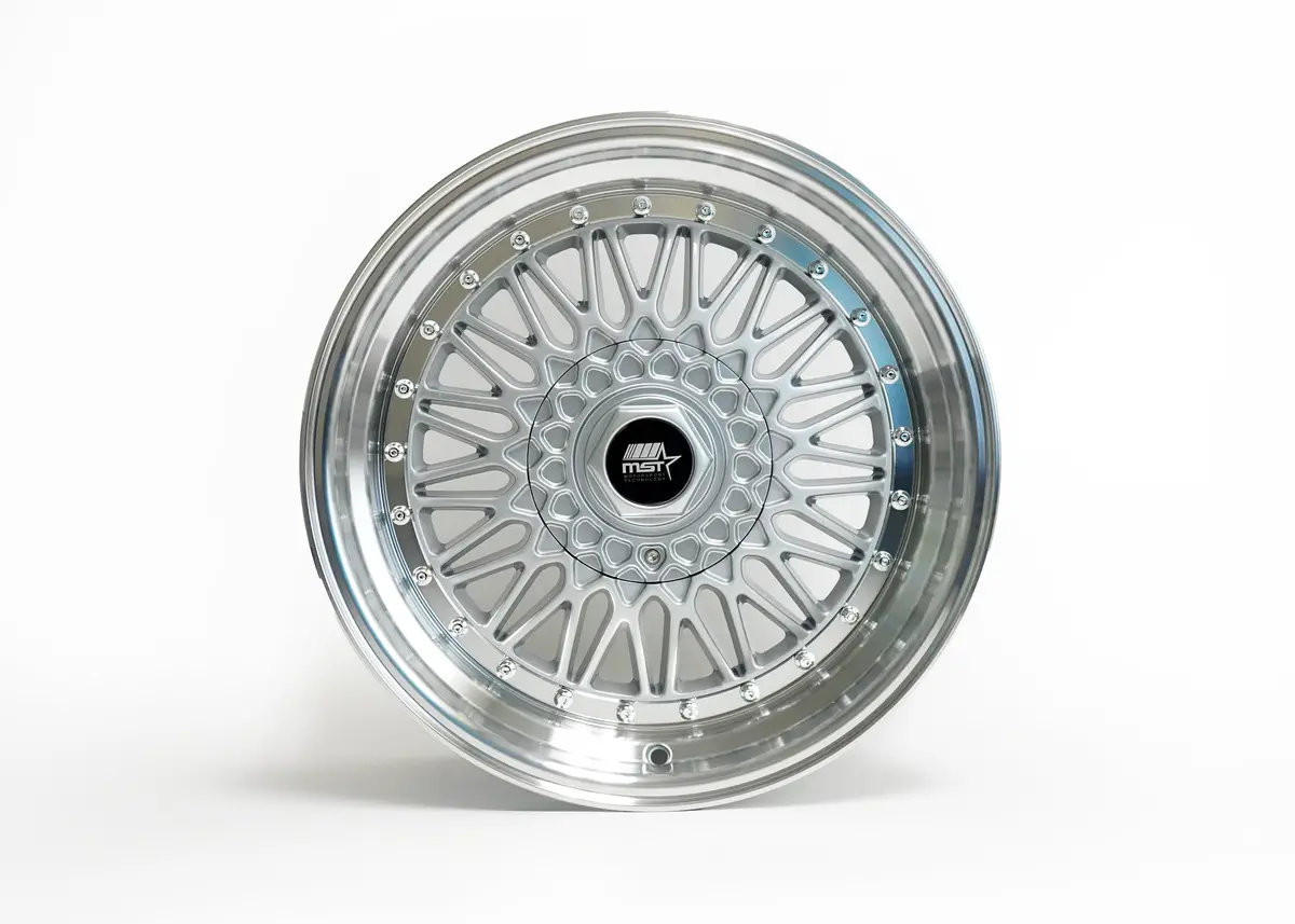 Mt13 - Silver W/ Machined Lip  - 17X8.5 4X100/4X114.3 Offset +30 1