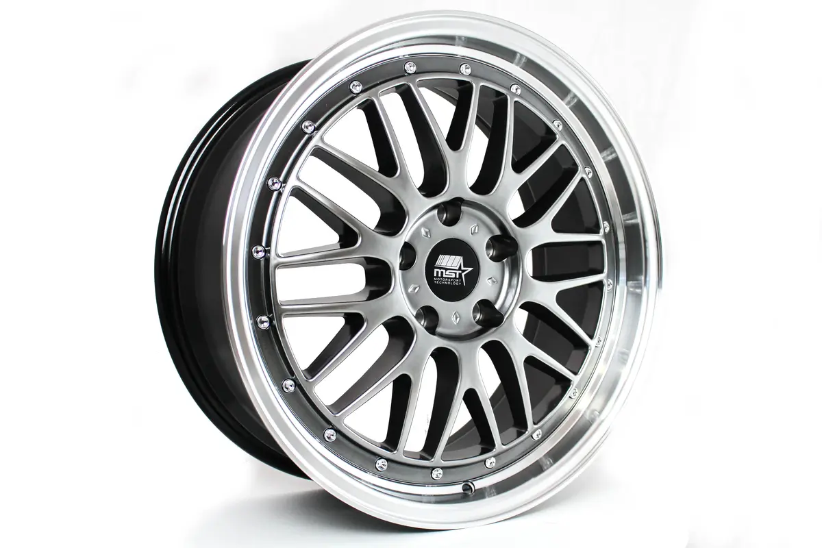 Leman - Hyper Black W/Machined Lip - 19X9.5 5X120 Offset +35 2