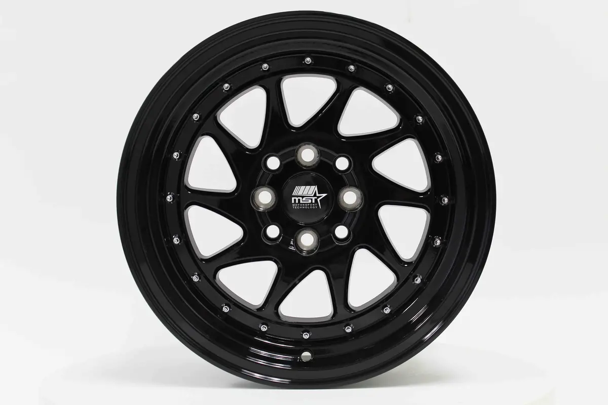 Mt28 - Glossy Black - 15X8.0 4X100/4X114.3 Offset +20 1