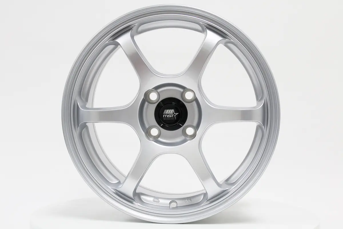 Mt40 - Glossy Silver - 15X6.5 4X100 Offset +38 1
