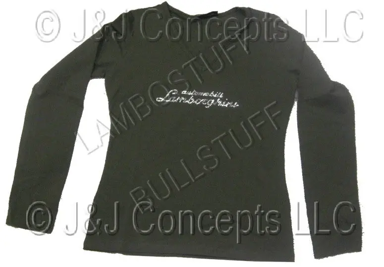 Lamborghini Ladies Atrass Vn L/S Green Military T.S 1