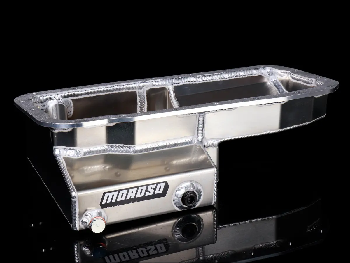Moroso Drag Race Baffled Oil Pan - B-Series 1