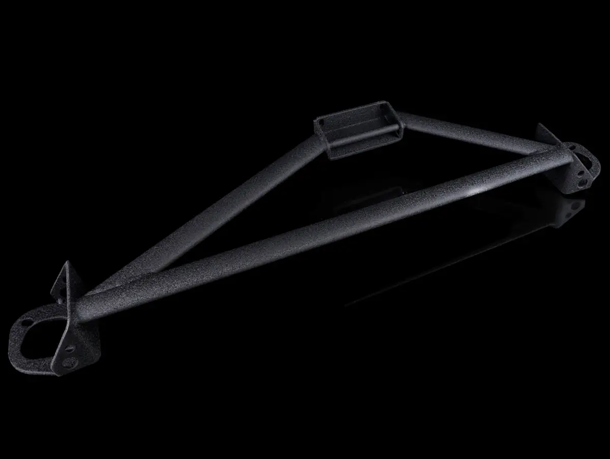 Plm 3 Point Black Front Strut Bar  - 92-00 Civic / 94-01 Integra 1