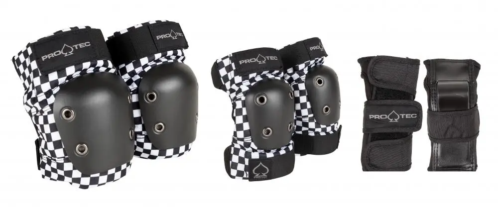 Pro-Tec Street Gear Pad Set Checker - Adult & Junior Sizes 1