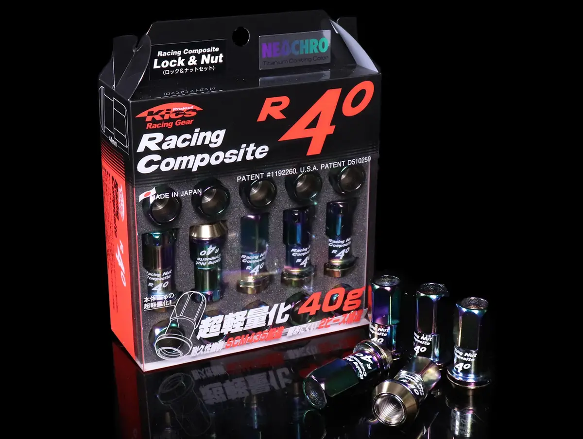 Project Kics R40 Extended Lug Nuts With Locks - Neo Chrono 1