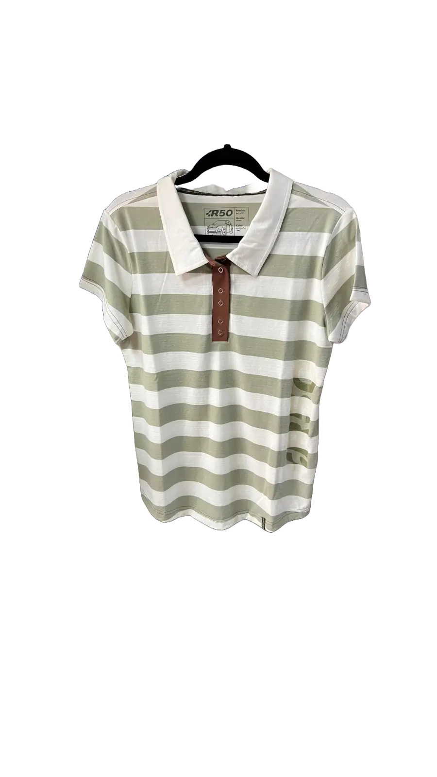 Camisa Polo Mujer Vw R50 Rayas T. Xl 1