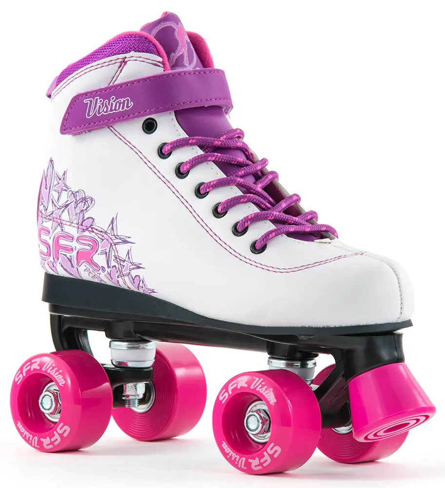 Sfr Vision Ii Quad Skates White & Purple 1