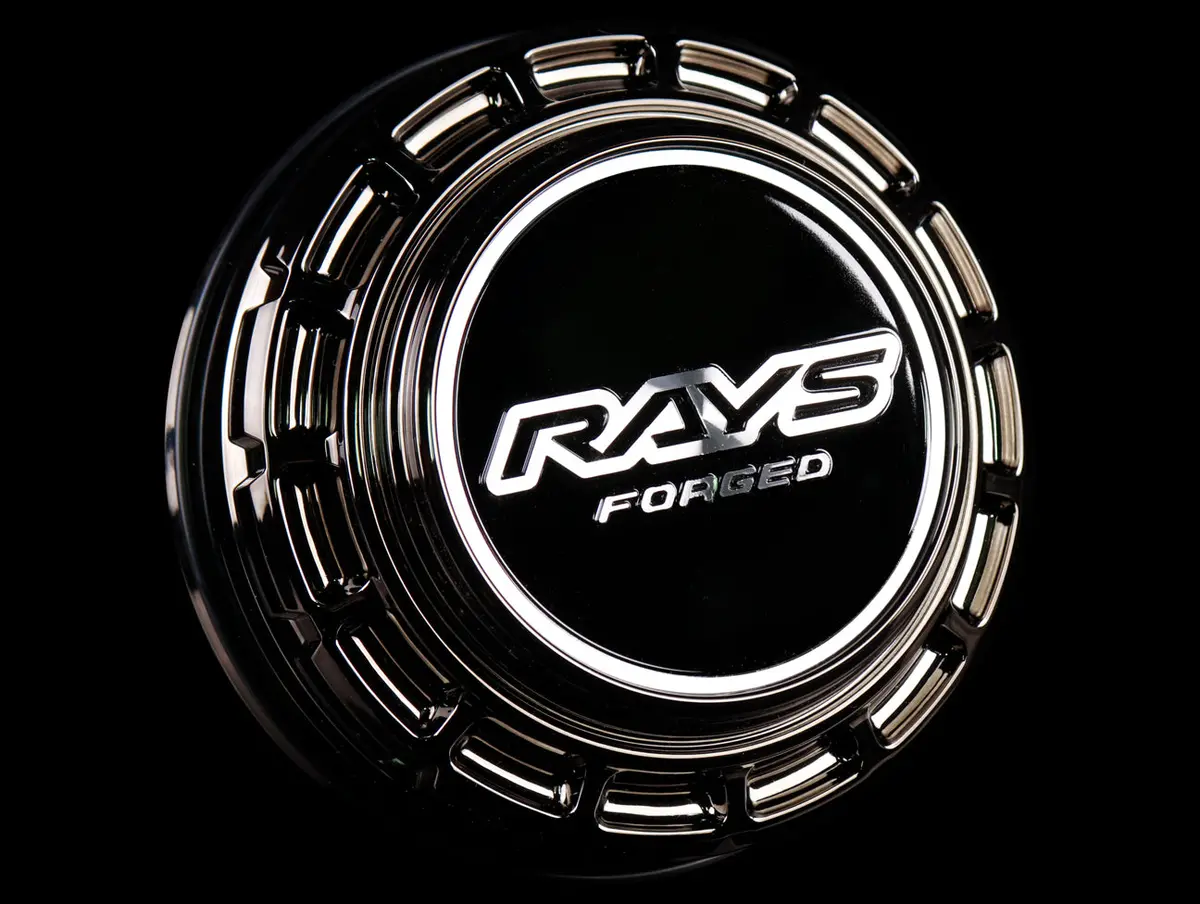 Rays Volk Racing 6H Large Pcd Center Cap - Black Chrome 1