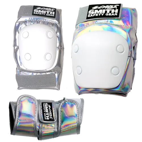 Smith Scabs Youth Combo Pad Set - Holographic Unicorn 1