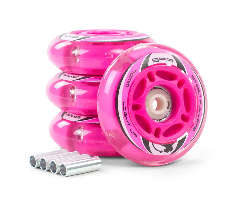 Sfr Light Up Inline Wheels - 3 Sizes & All Colours! 2