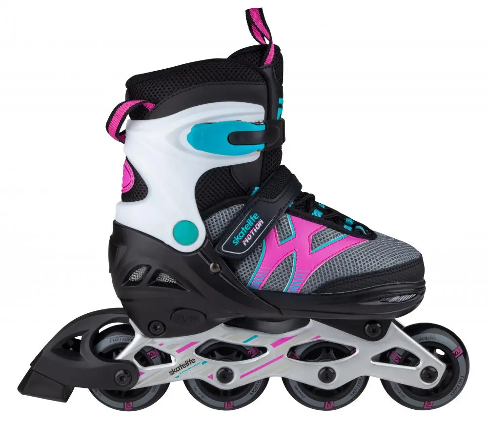 Skatelife Inline Skates Motion Adjustable - Black & Pink - Sale! 2