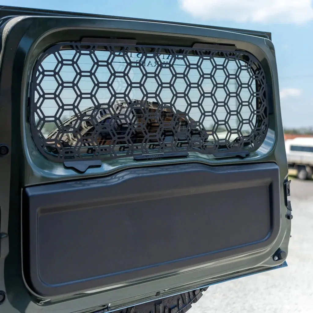 Pirate Camp Co Rear Tailgate Molle Window Panel (Jimny Models 2018-Current Xl 5-Door, Glx & Lite 3-Door) 1