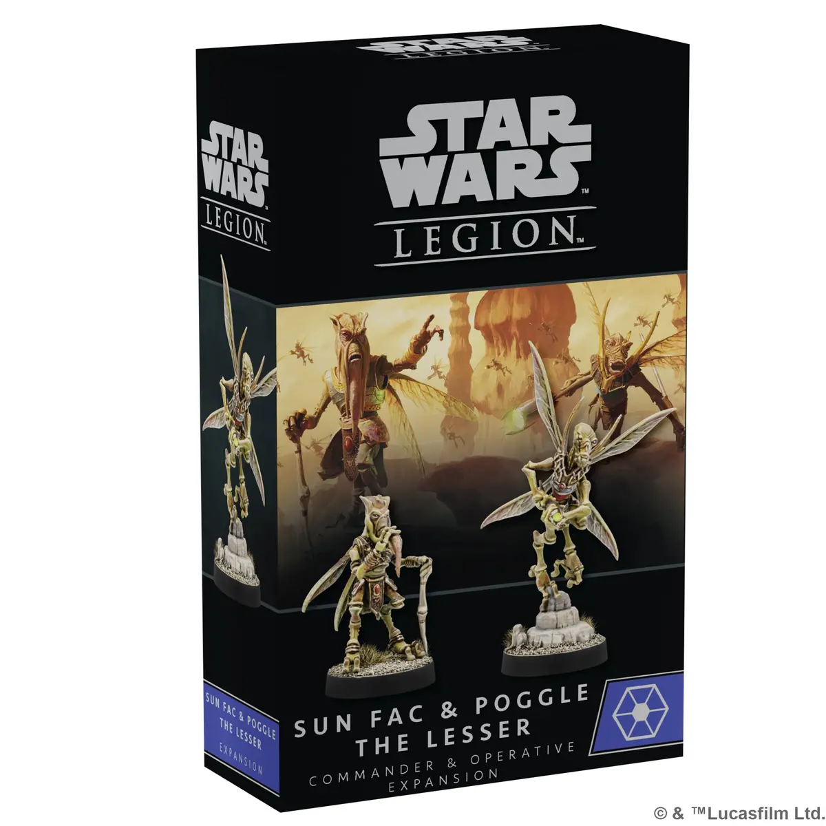 Star Wars: Legion - Sun Fac And Poggle The Lesser Operative And Commander Expansion 1