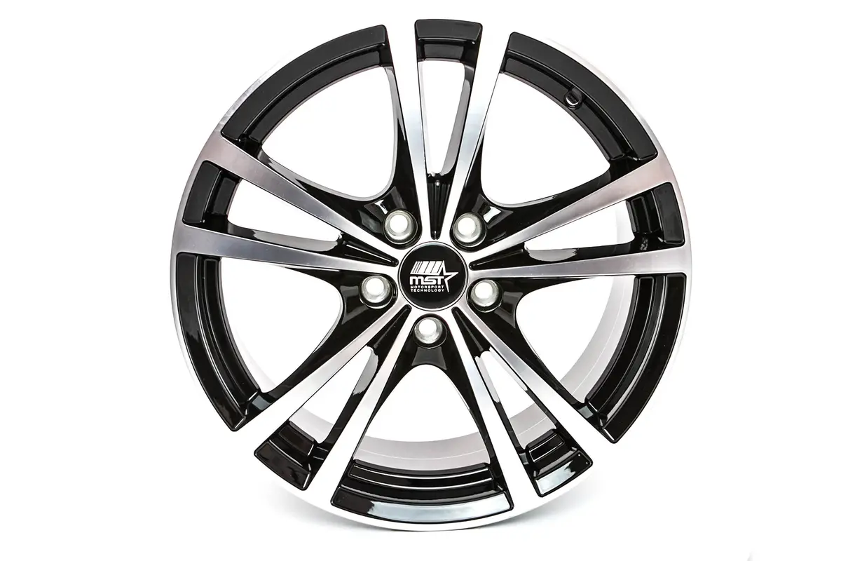 Saber - Glossy Black W/Machined Face - 16X7.0 5X115 Offset +45 1