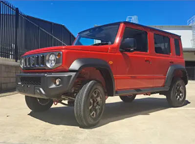 Tough Dog 60Mm Suspension Lift Kit *Front Setup - With Steel Bull Bar & Winch (Jimny Models 2023-Current Xl 5-Door) 1