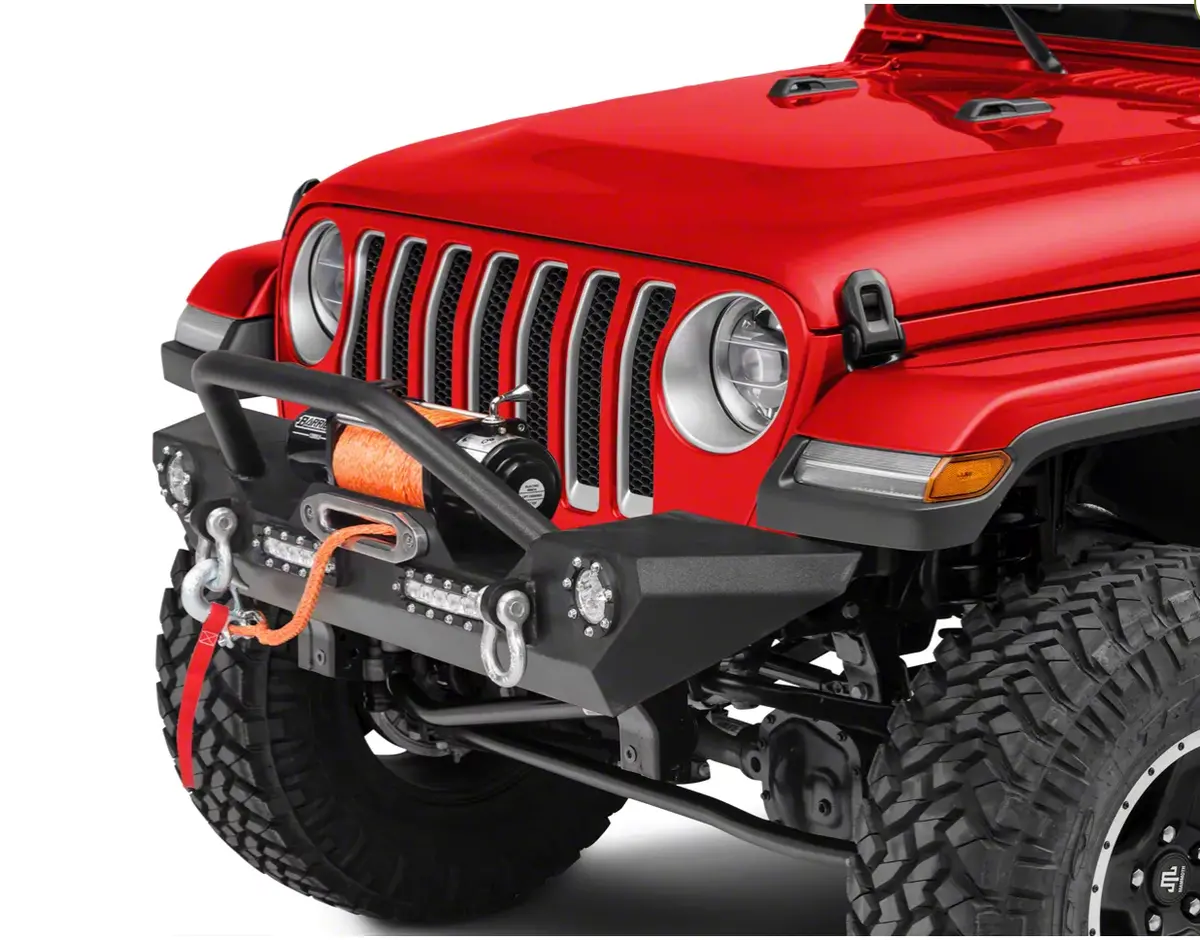 Barricade Trail Force Hd Front Bumper With Led Lights Jk/Jku/Jl/Jlu/Jtu 1