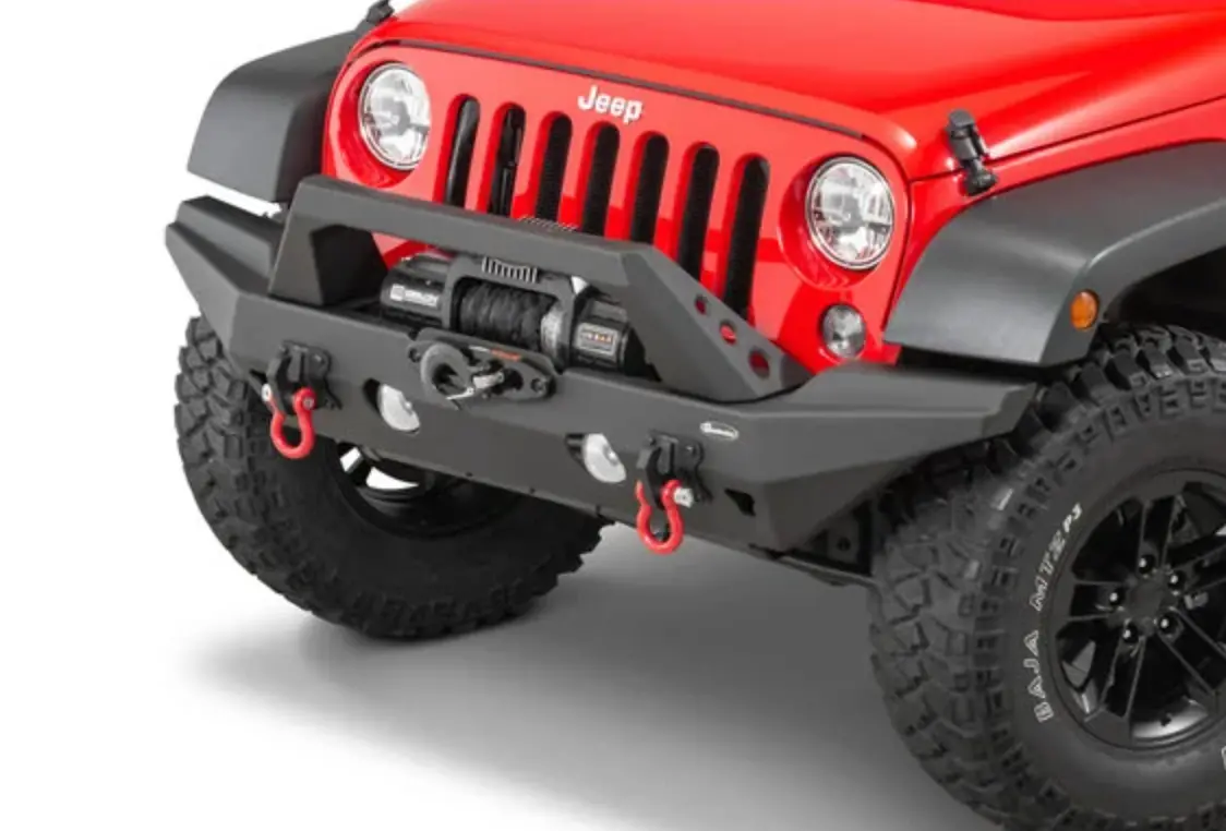 Quadratec Aluminum Brute Strength Winch Bumper For 07-18 Jeep Wrangler Jk 1