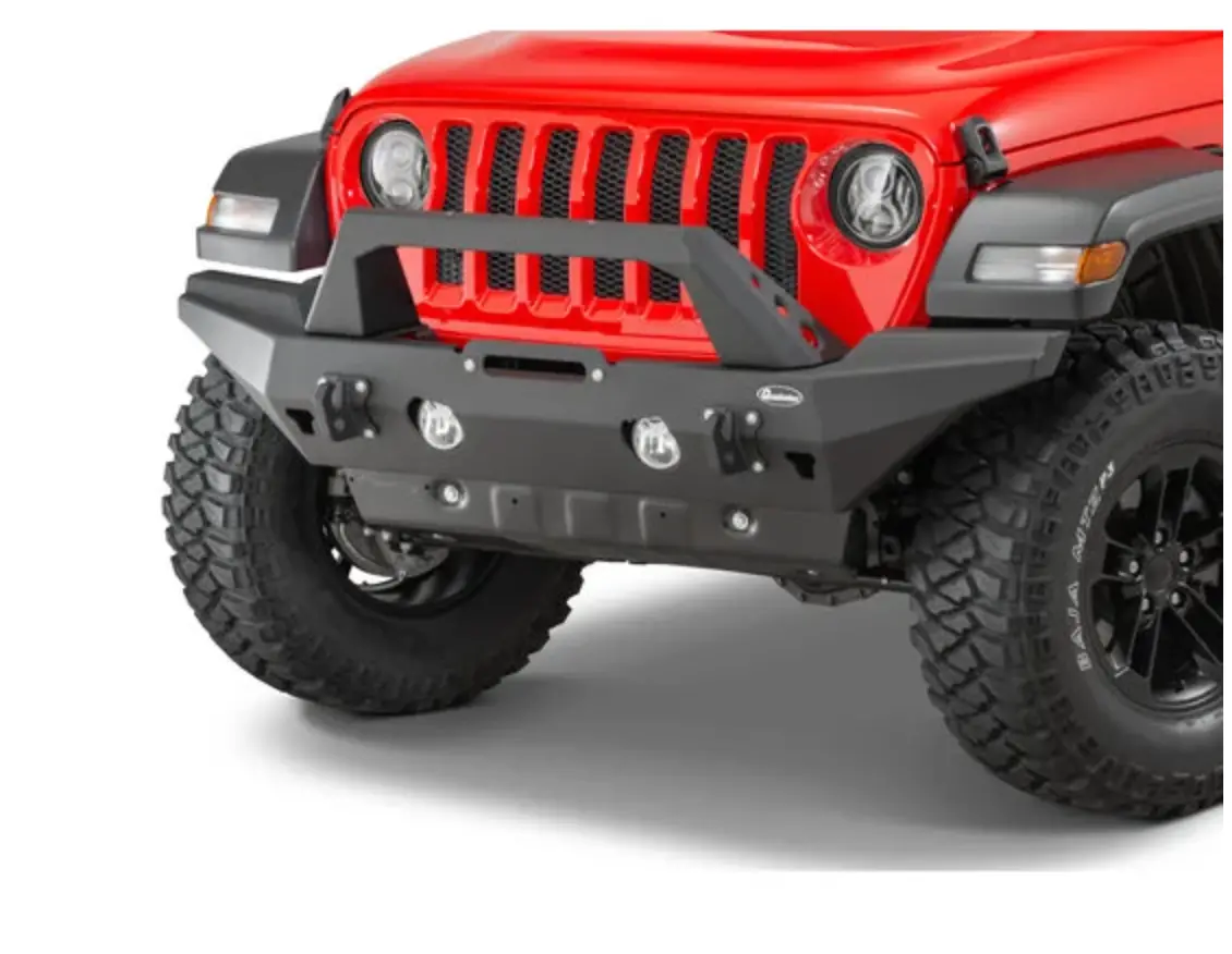 Quadratec Brute Strength Winch Bumper Full Width For 18-26 Jeep Wrangler Jl & Gladiator Jt 1