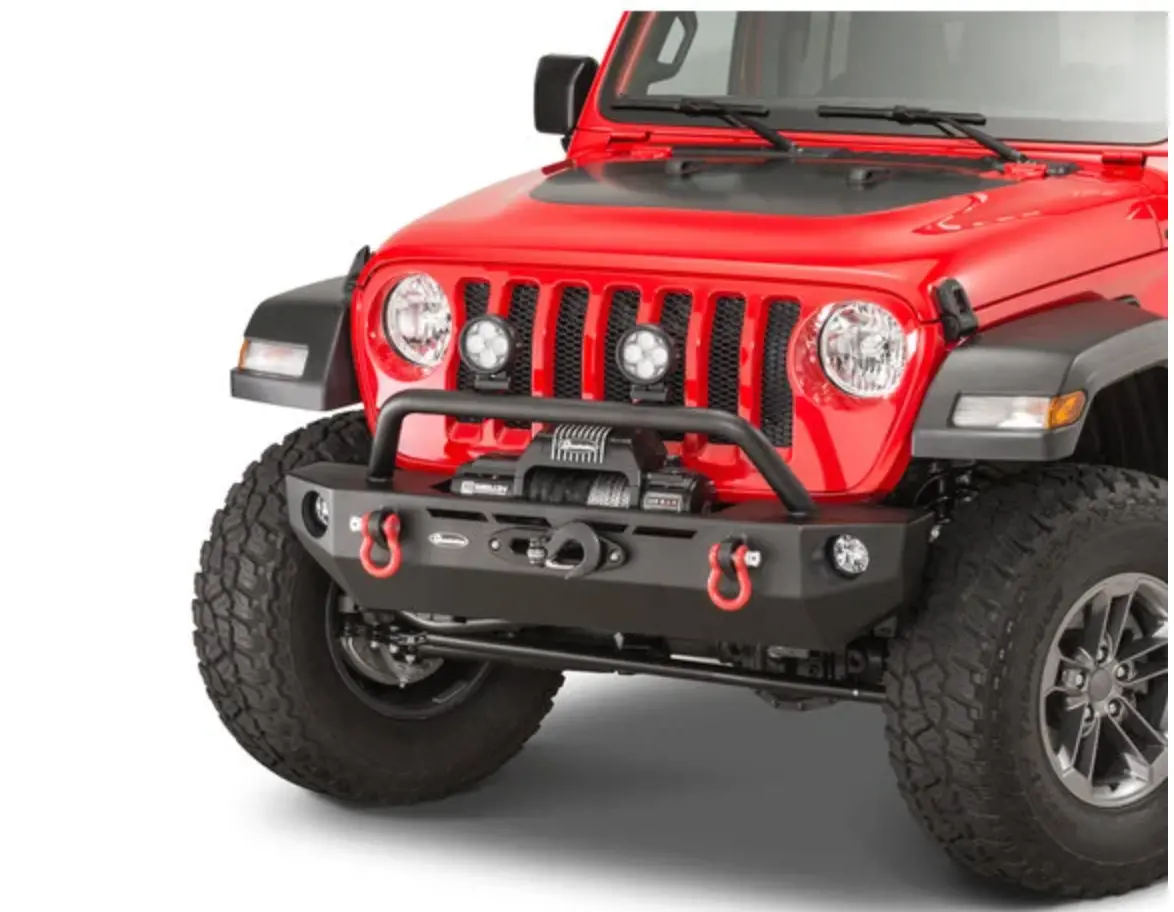 Quadratec Qrc Front Winch Ready Bumper Stubby Without Winch Jeep Wrangler Jl And Gladiator Jt 1