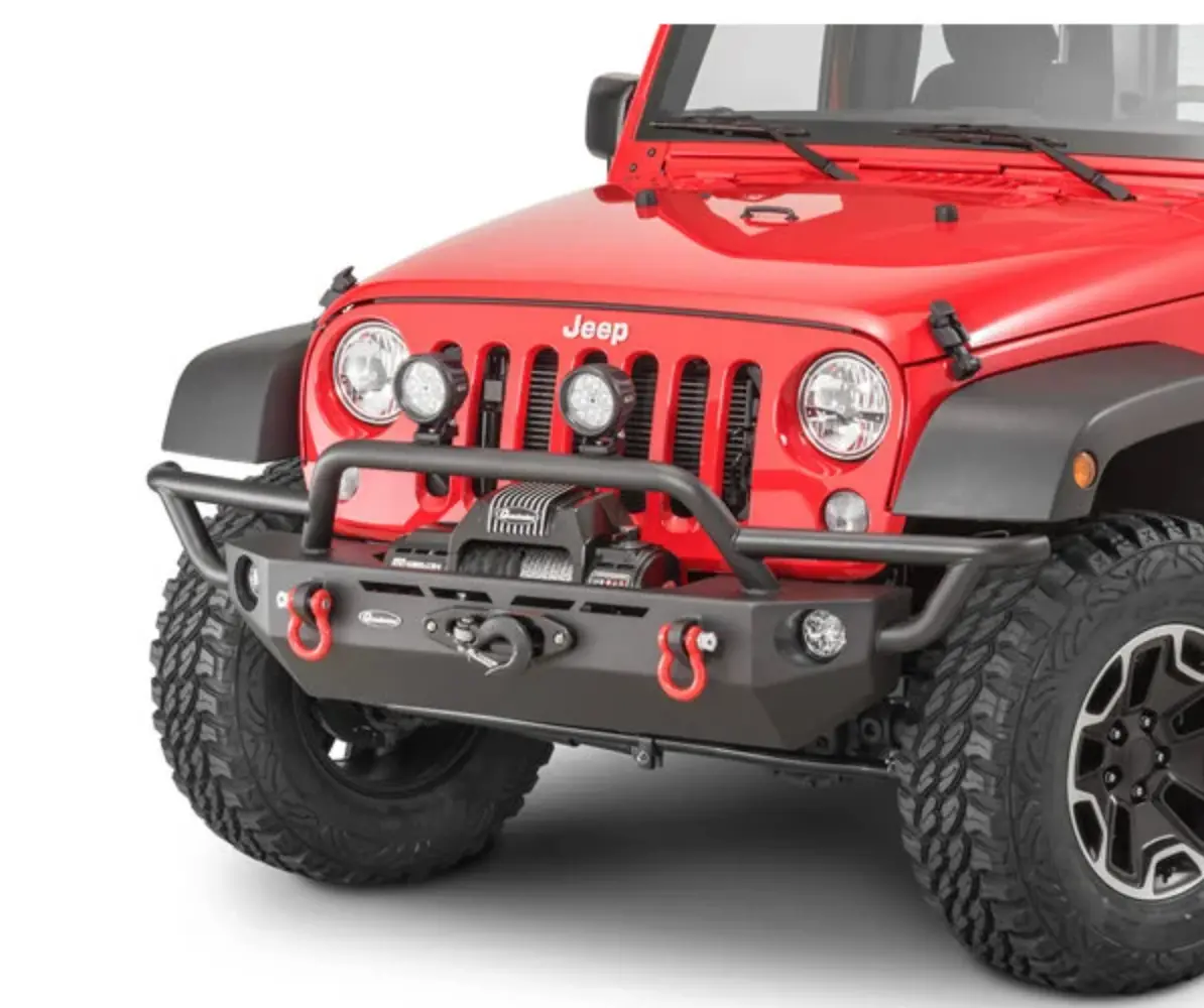 Quadratec Qrc Front Winch Ready Bumper Full Width Without Winch For 07-18 Jeep Wrangler Jk 1