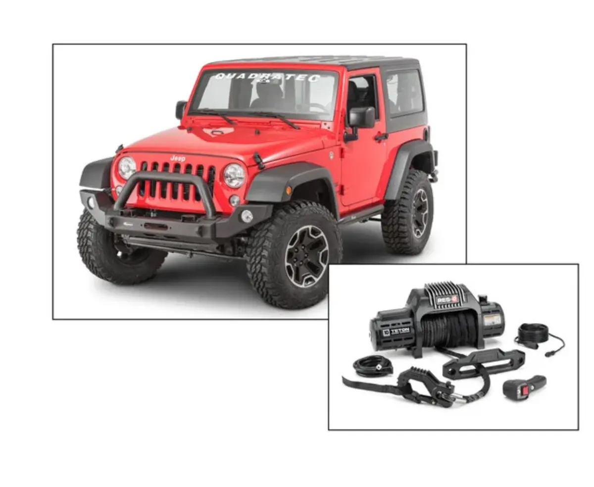 Quadratec Modular Winch Ready Front Bumper For 07-18 Jeep Wrangler Jk 2